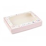 Коробка для пряников 150х200х30 с окном Розовая Best Wishes