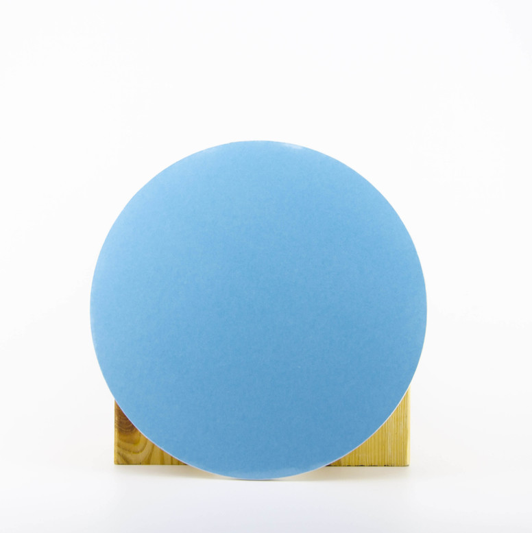 Підкладка блакитна D25 (гофра/глянець) кругла