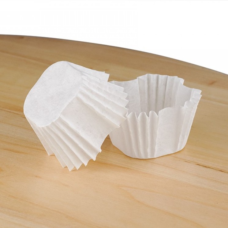 Паперова форма для цукерок та кейк-попсів (30х30х30 мм), біла, 15 шт/уп