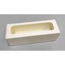 Коробка для макаронс с окном белая 170х55х55 мм, мел/к