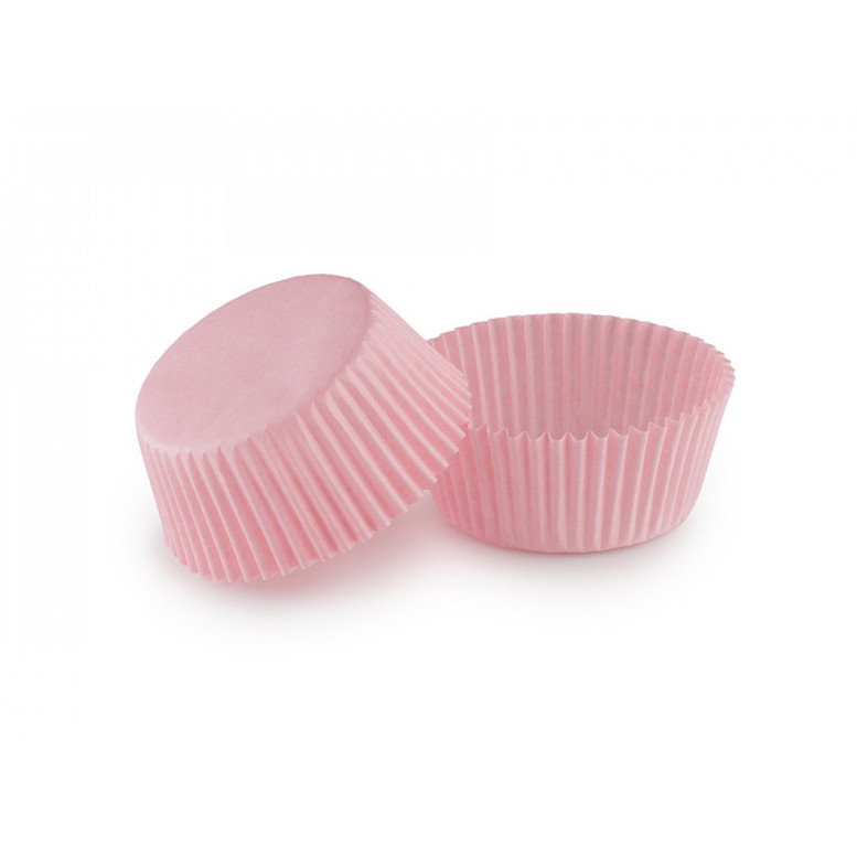 Паперова форма для кексів (50х30) Світло-рожева, 25 шт/уп