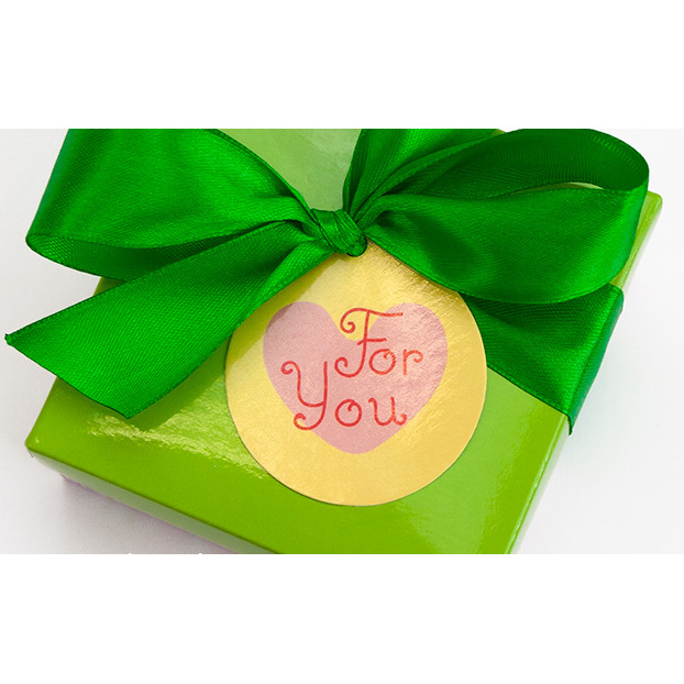 Бірки декоративні "For you" з серцем, 5 шт/уп