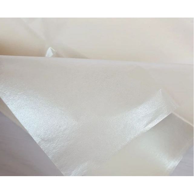 Папір Тішью 50х65см (10 листів) Білий перламутр