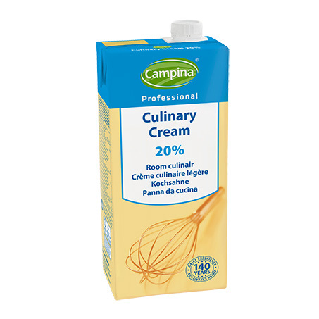 Вершки тваринні кулінарні Campina Cream 20%, 1 л