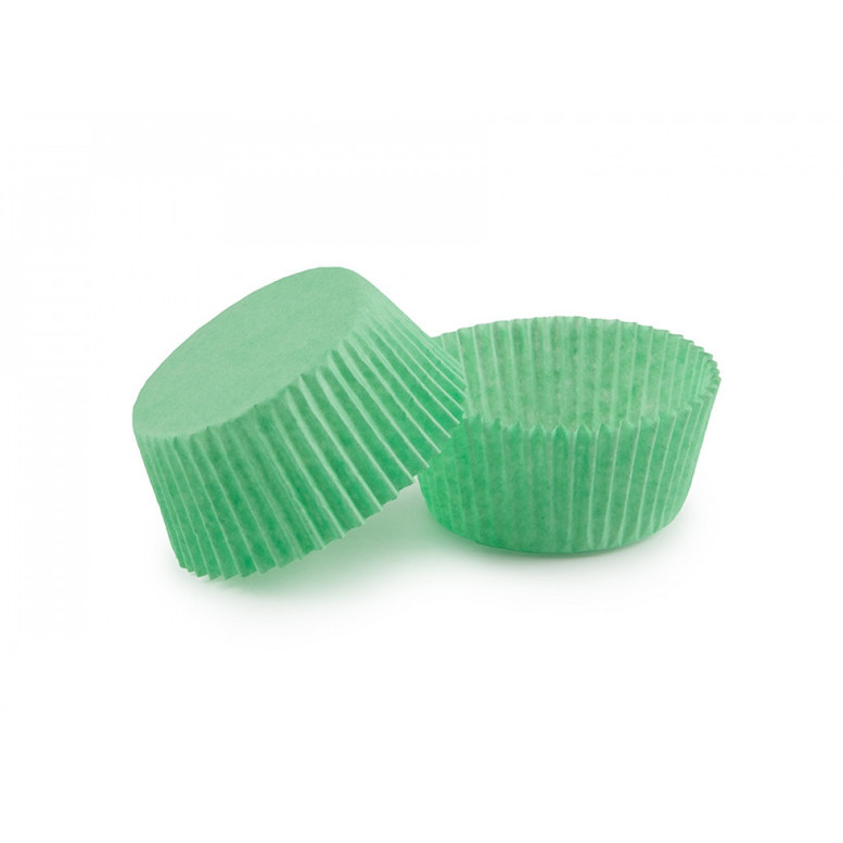 Паперова форма для кексів (50х30) Зелена, 25 шт/уп