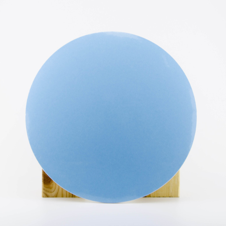 Підкладка блакитна D30 (гофра/глянець) круглый