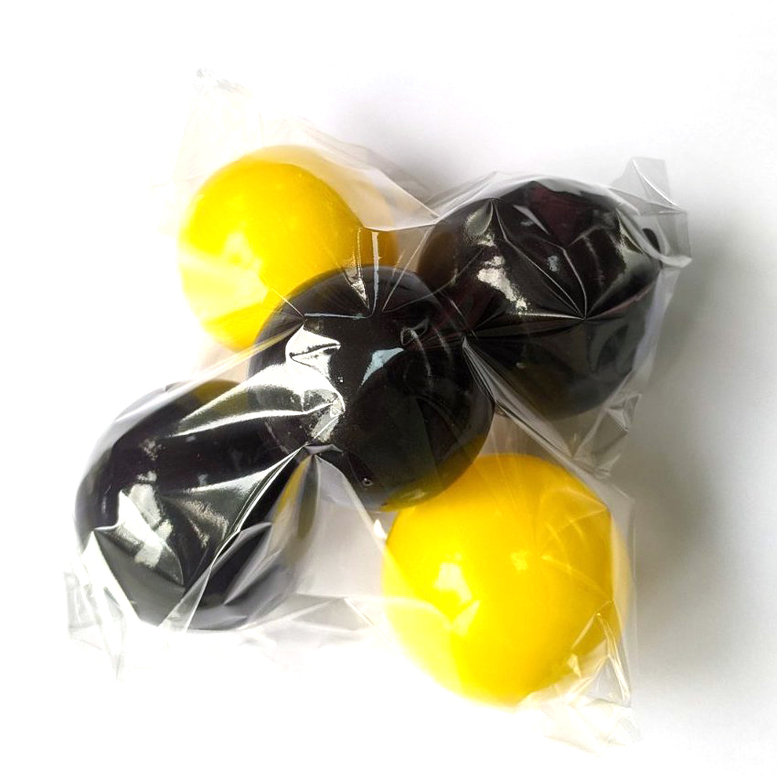 Желейні кульки жовті/чорні (5 шт/уп), Slado