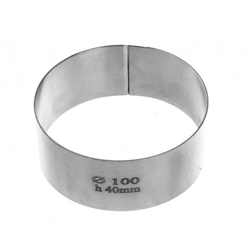 Кольцо кондитерское D100, h40 мм  металлическое