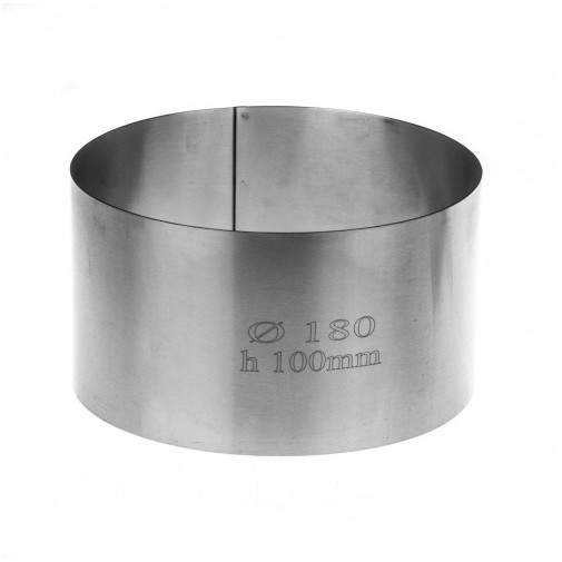 Кольцо кондитерское D180, h100 мм  металлическое