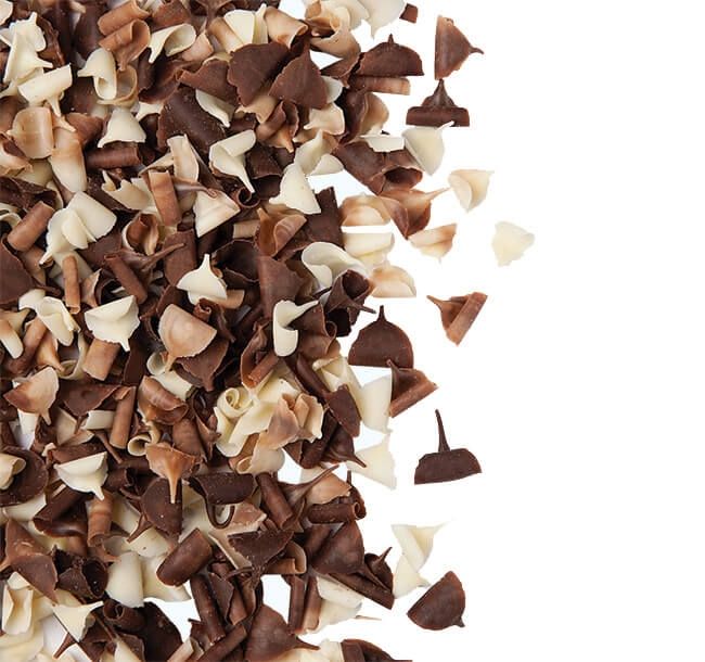 Шоколадний декор пелюстки Подвійні (білий і чорний шоколад), Barbara Luijckx, 100г