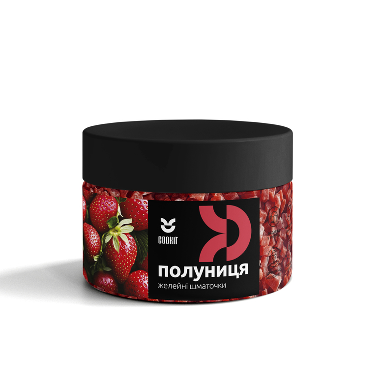 Желейні шматочки "Полуниця", 140 г
