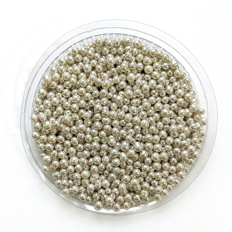 Цукрові кульки 5 мм срібні, Amarischia, 50г