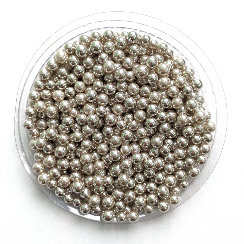 Цукрові кульки 7 мм срібні, Amarischia, 50г