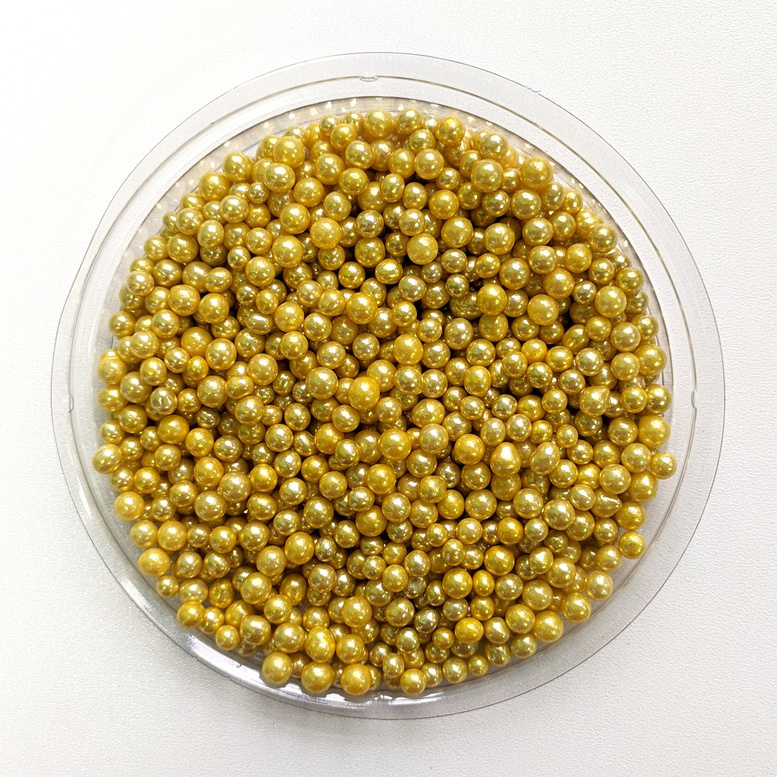 Цукрові кульки 5 мм золоті, Amarischia, 50г