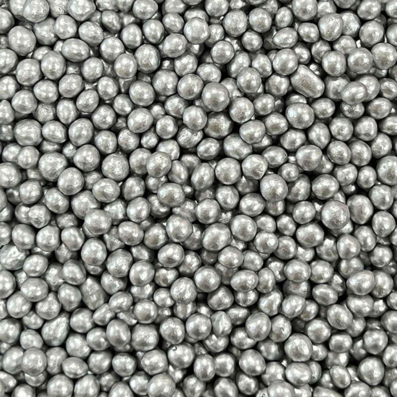 Рисові кульки Срібні D5мм, 100г, ТМ Slado