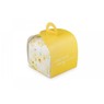 Коробка Сундучок для кондитерских изделий, Желтая 110х110х110мм, лам/к