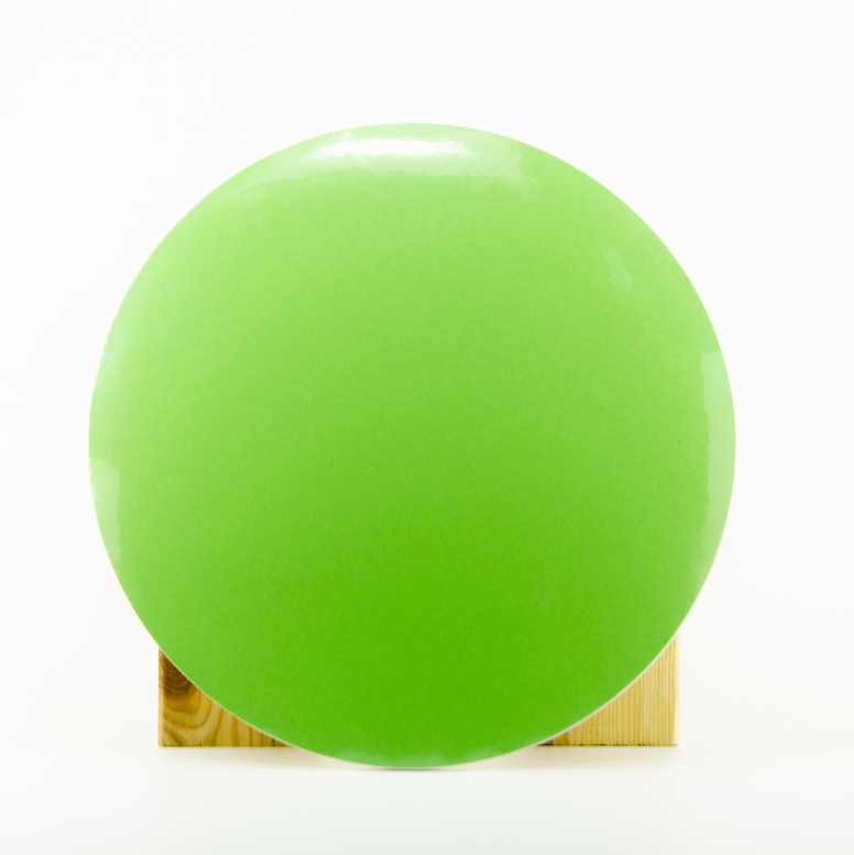 Поднос зеленый D30 (гофра/глянец) круглый
