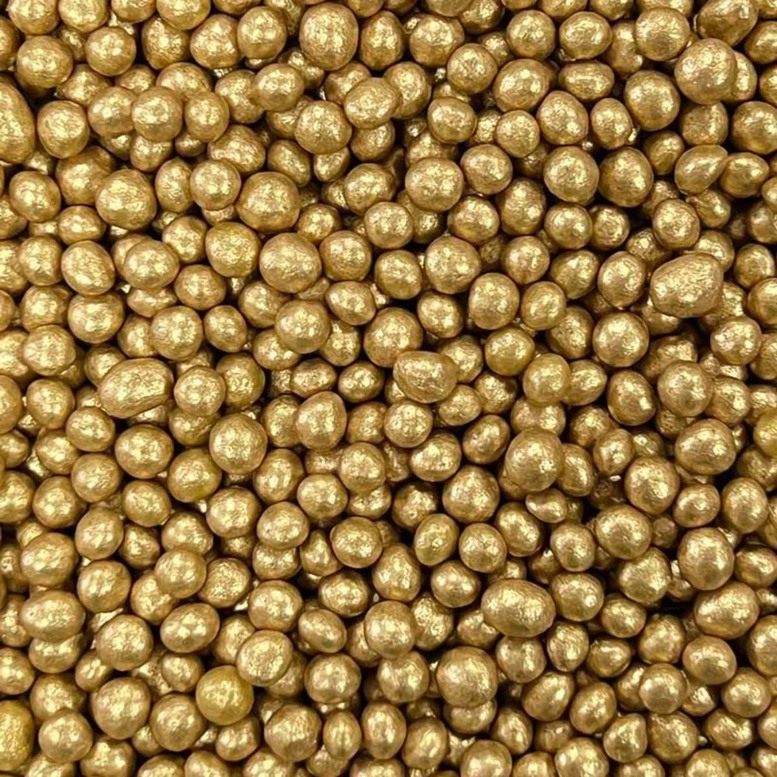 Рисові кульки Золоті D5мм, 100г, ТМ Slado